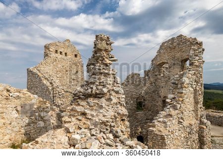 Ruins of Hrusov Castle, Zlate Moravce District, Nitra Region, Slovakia