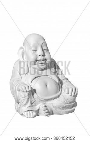 Statues Of Netsuke On A White Background