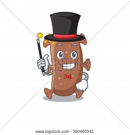An Attractive Magician Of Actinomyces Israelii Cartoon Design