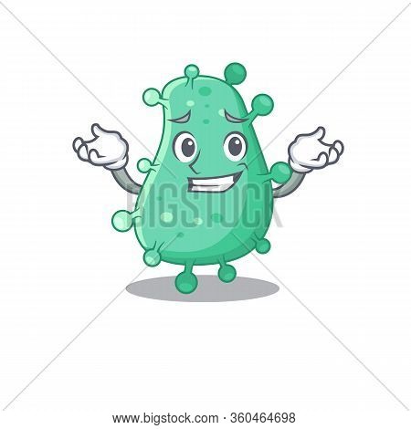 A Picture Of Grinning Agrobacterium Tumefaciens Cartoon Design Concept