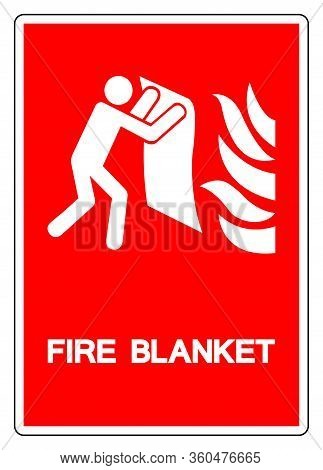Fire Blanket Symbol Sign, Vector Illustration, Isolate On White Background Label. Eps10