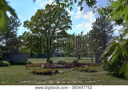 Most Important Monuments Rises Over The Battle Of Cryslers Farm Visitor Centre, Just West Of Upper C