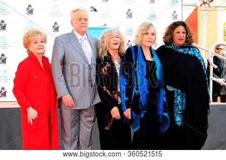 LOS ANGELES - APR 4:  Debbie Reynolds, Jeffrey Osbourne, Connie Stevens, Kim Novak, Laine Kazan at the Kim Novak Print Ceremony at the Chinese Theatre on April 4, 2012 in Los Angeles, CA