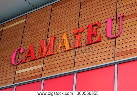 Bordeaux , Aquitaine / France - 02 20 2020 : Camaieu Logo Store Camaïeu Shop Sign Brand In Mall Fren