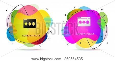 Color Password Protection And Safety Access Icon Isolated On White Background. Security, Safety, Pro
