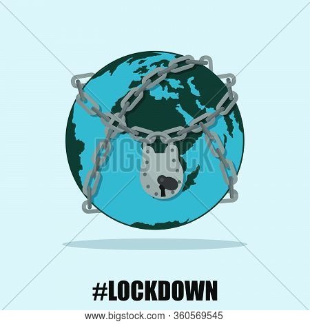 Locked Earth Chain Vector & Photo (Free Trial) | Bigstock