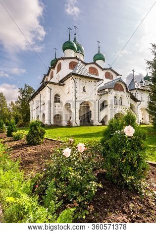 Russian Orthodox Church. Nicolo-vyazhishchsky Monastery In Veliky Novgorod, Russia