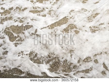 Beauty And Strength Of A Deep Blue Sea. Beautiful Seawaves Texture.