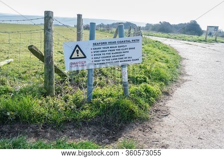 Seaford Head Coastal Path. Walk To Hope Gap And Cuckmere Haven Beaches With Further Access To Beachy