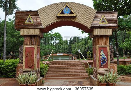 Shilparamam arts and crafts village in Hyderabad, India
