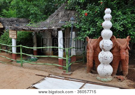 Shilparamam arts and crafts village in Hyderabad, India