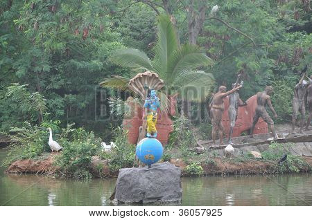 Shilparamam arts and crafts village in Hyderabad, India