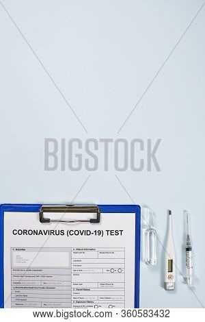 Coronavirus Test Form. Getting The Covid-19 Test. Testing For 2019-ncov. Medical Test Form For New C