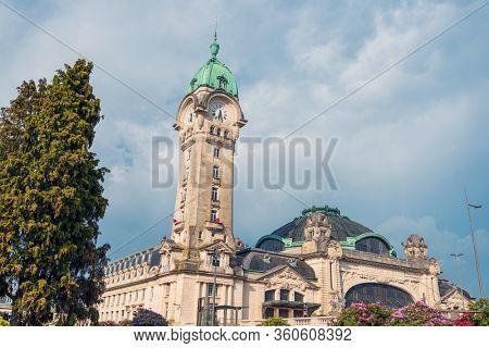 Main railway station of Limoges in Limoges, France