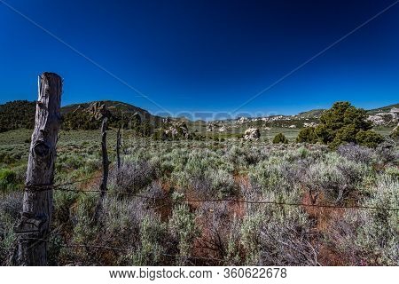 View From The Mirror Lake Scenic Byway Near Bald Mountain Pass In The Uinta Mountain Range Of Utah.