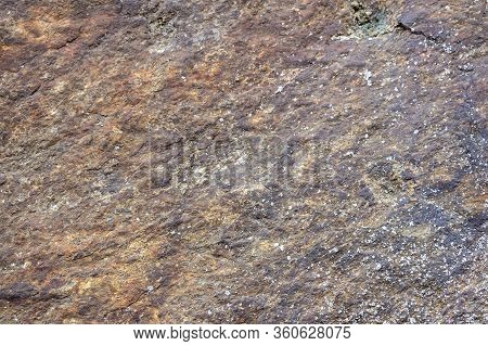 Texture Of Granite Brown Stone. Original Background