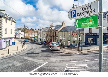 Ardara, County Donegal , Ireland - March 13 2020 : Ardara Town Is Still Busy During The Corona Outbr
