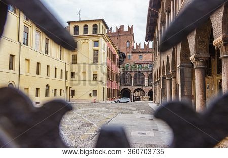 Verona, Italy, September 27, 2015 : The Architecture Of The Old Part Of The City Of Verona In Italy.