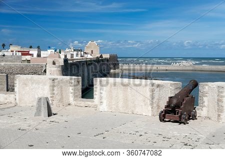 Architectural detail of Mazagan, El Jadida, Morocco - a Portuguese Fortified Port City registered as a UNESCO World Heritage Site
