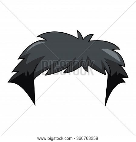 Hairstyle On A White Background. Vector Illustration. Eps 10.