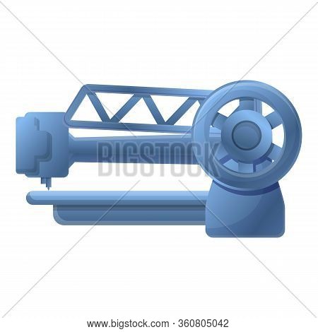 Sewing Machine Icon. Cartoon Of Sewing Machine Vector Icon For Web Design Isolated On White Backgrou