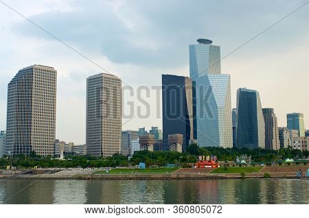 View To Yeoeuido Buildings From The Hang River
