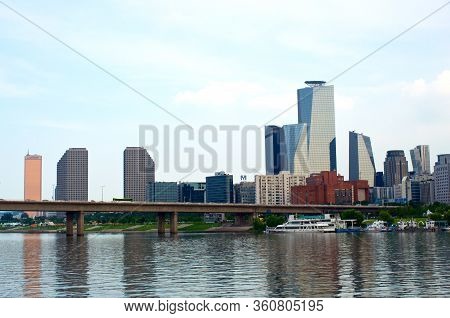 View To Yeoeuido Buildings From The Hang River