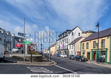 Ardara, County Donegal , Ireland - March 13 2020 : Ardara Town Is Still Busy During The Corona Outbr