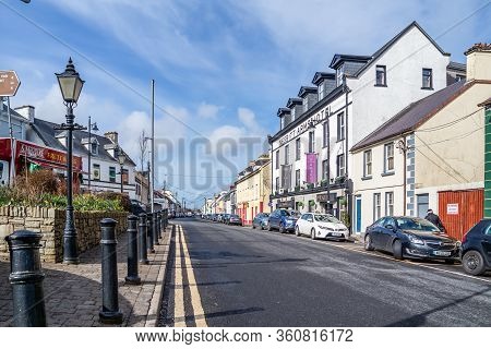 Ardara, County Donegal , Ireland - March 13 2020 : Ardara Town Is Still Busy During The Corona Outbr