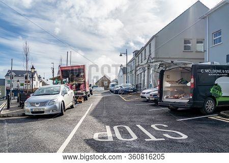 Ardara, County Donegal , Ireland - March 13 2020 : Ardara Town Is Still Busy During The Corona Outbr