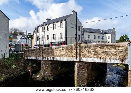 Ardara, County Donegal , Ireland - March 13 2020 : Ardara Town Is Still Busy During The Corona Outbr