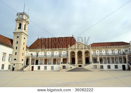 Facade Of The Main Building Of The Coimbra University