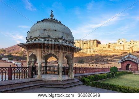 Rotunda In The Territory Of Amber Fort, Amer, Jaipur, India