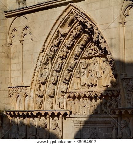 TÃ¼r der Apostel in der Kathedrale von Burgos. Spanien