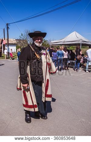 Holloko, Hungary - April 12, 2019: Easter Festival In The Folklore Village Of Holloko In Hungary.