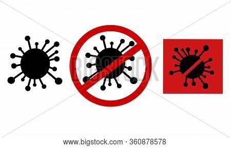 Coronavirus Sign Vector Set For Social Media News Post