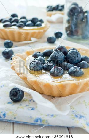 tartelettes lemon tvaroh a Borůvka