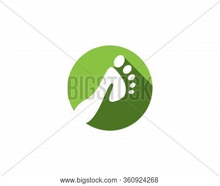 Foot Logo Template Vector Icon Illustration Design