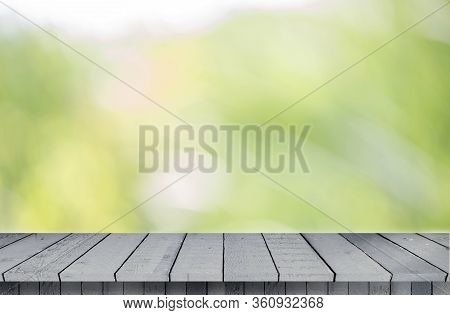 Empty Top Wood Shelves For Texture And Background , Can Be Used Display Or Montage Your Products.