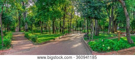 Public Garden Of Canakkale In Turkey