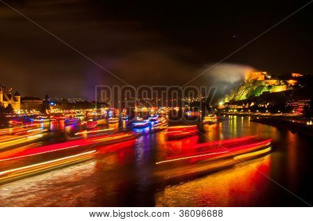 Flammen Rhein