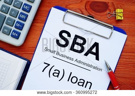 Sba 7a Loan Empty Form For Filling In.