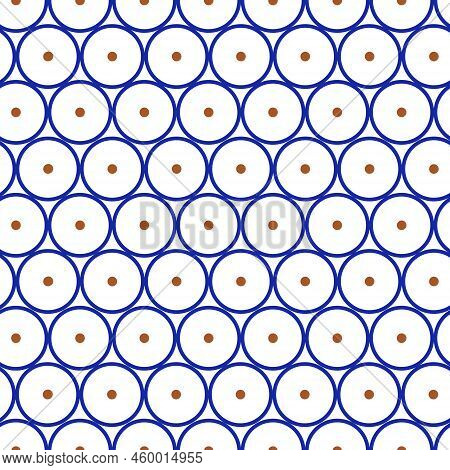 Polish Ceramika Boleslawiecka Style Traditional Seamless Pattern
