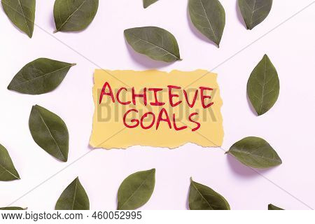 Conceptual Caption Achieve Goals. Conceptual Photo Results Oriented Reach Target Effective Planning 