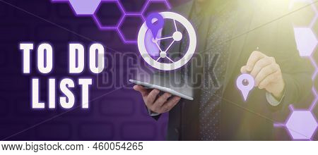 Inspiration Showing Sign To Do List. Concept Meaning A Structure That Usually Made In Paper Containi