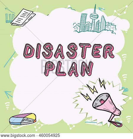 Text Showing Inspiration Disaster Plan. Business Concept Respond To Emergency Preparedness Survival 
