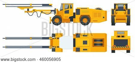 Tunneling Drilling Rigs, Self-propelled Drilling Rigs. Bucket-wheel Excavator, Heavy Equipment Used 