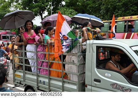 Kolkata, West Bengal, India - 21st July 2022 : All India Trinamool Congress Party, Aitc Or Tmc, At E