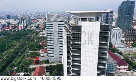 The Building Facade Of National Library Of The Republic Of Indonesia