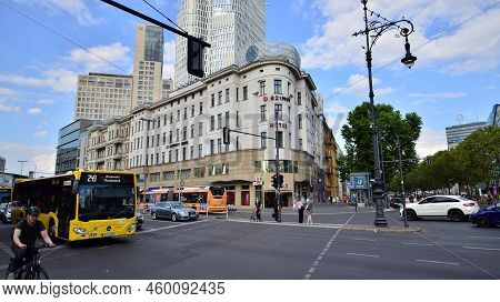 Berlin, Germany. 16 August 2022. A Bustling City, A Street Of A Great Metropolis.the Luxury Shopping